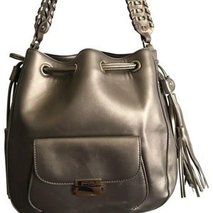 Folli Follie Large Bronze Leather Bucket Bag